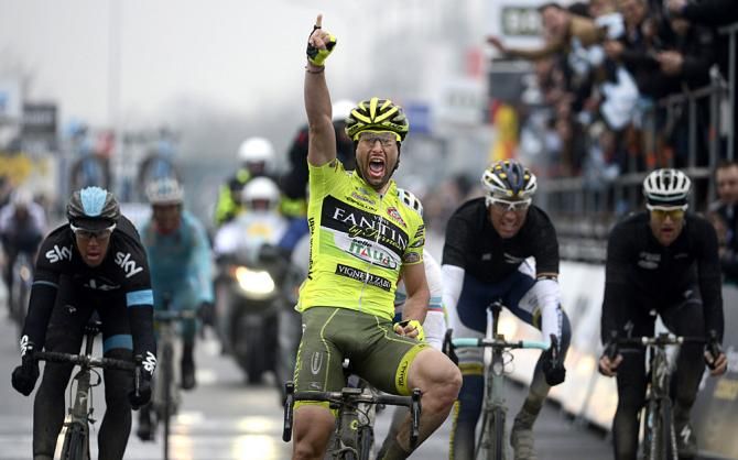 Oscar Gatto (Farnese Vini) was the one rider who seemed immune to the unusually cold spring