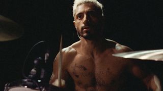 Riz Ahmed in Sound of Metal playing drums