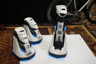 Projector Robot Rolls Video Around the House