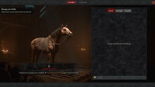 Horse in stable telling you to complete Mount: Donan's Favor