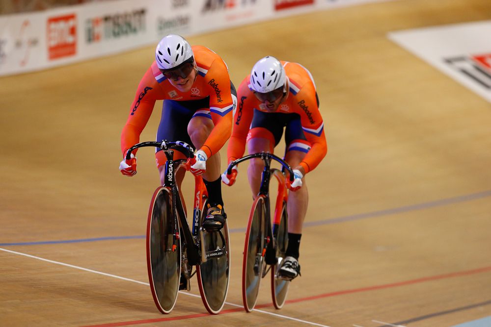 The Dutch men's team sprinters