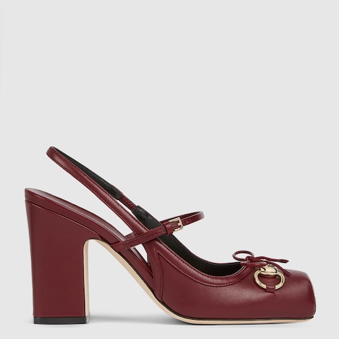 Women's Gucci Horsebit Slingback Pump