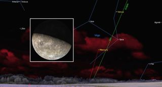 night sky november 2020 Mercury at Greatest Western Elongation