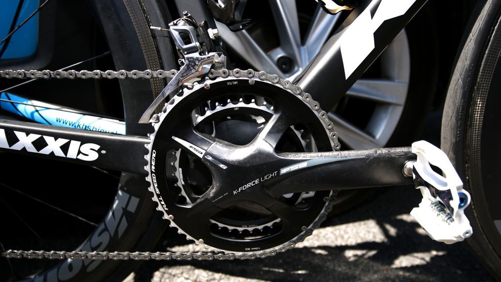 Piccoli uses an FSA K-Force Light crankset with a 386Evo ceramic bottom bracket