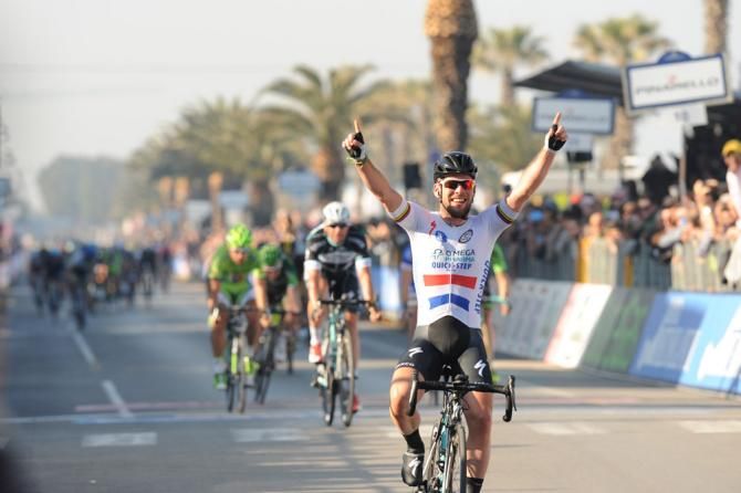 Nobody was close to stage 6 winner Mark Cavendish (Omega Pharma-QuickStep) at the finish line