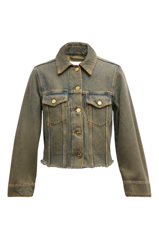 Ganni Over-Dyed Denim Jacket