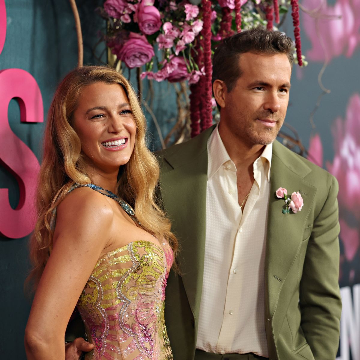 Blake Lively and Ryan Reynolds attend the 'It Ends With Us' premiere