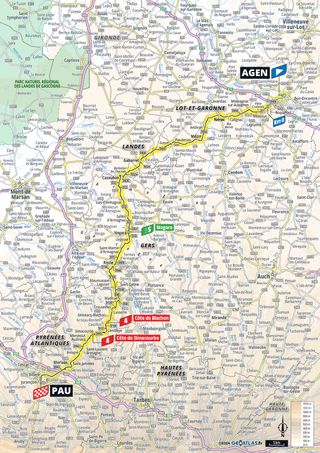 Tour de France 2024 Stage 13 route