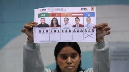 Honduras 2025 presidential ballot marked for National Party candidate