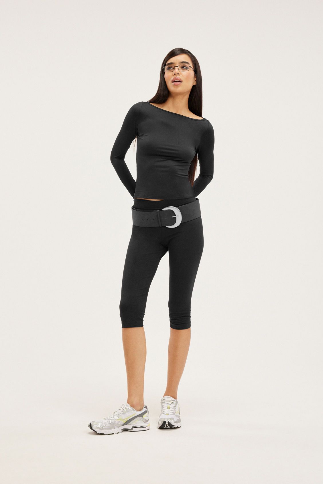Monki, Stretchy Capri Trousers
