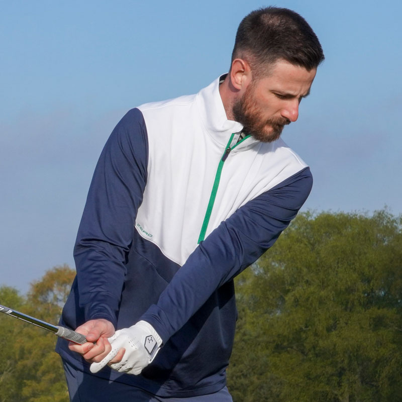 Zero Restriction Hagler Textured Performance Quarter Zip