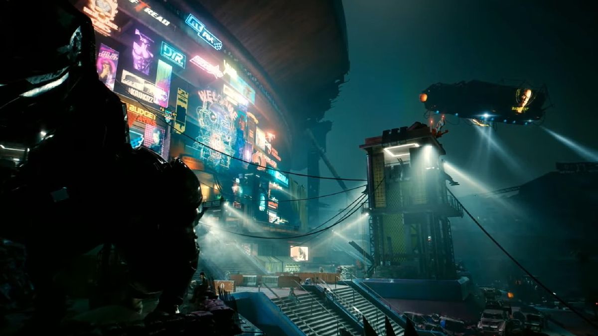 Cyberpunk 2077 PC Wallpaper Showcases V's Metro Commute - GameSpot