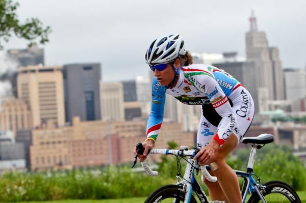 Theresa Cliff-Ryan (Colavita-Baci) is right back to racing after her spectacular crash this past weekend.