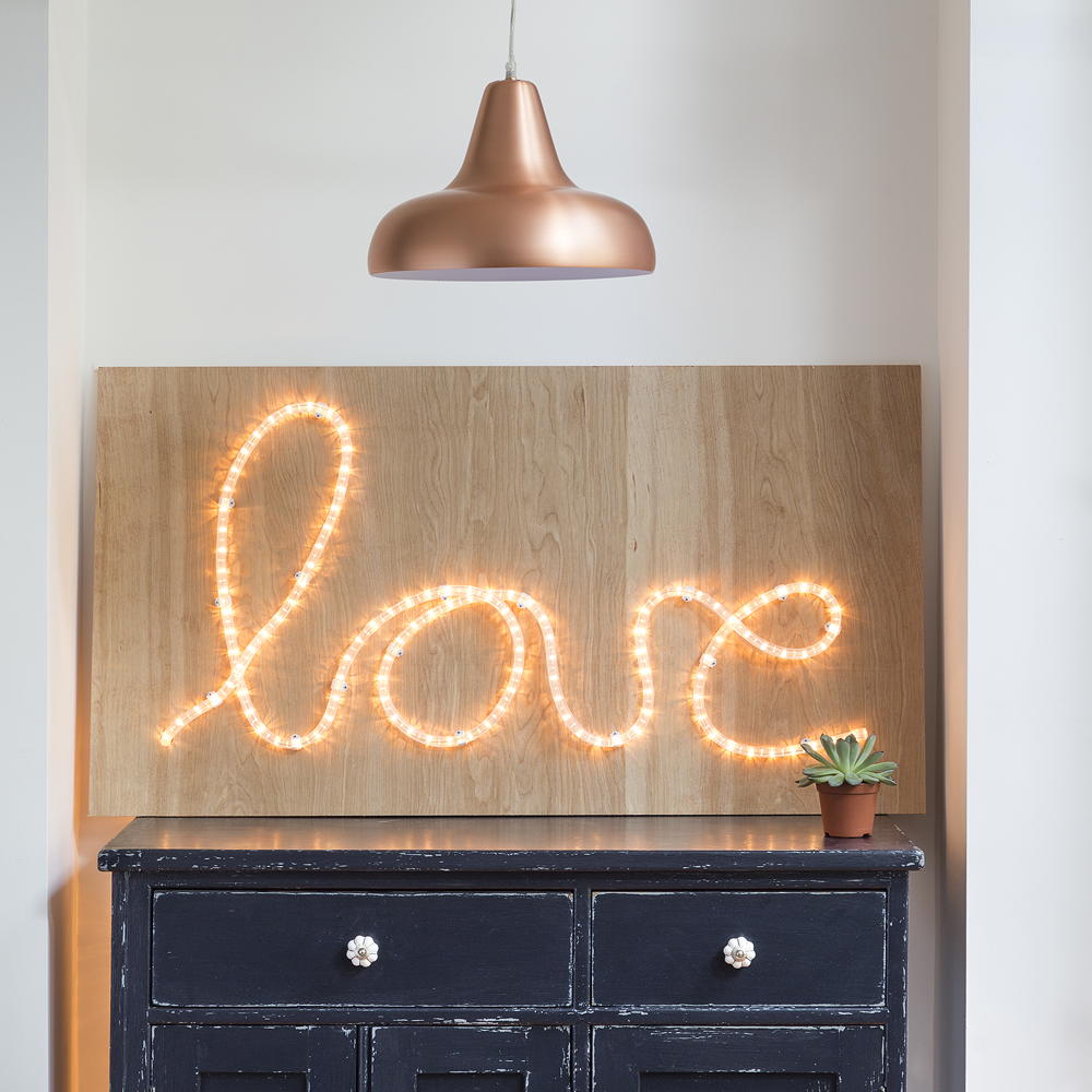 white wall with ceiling lamp and lighting