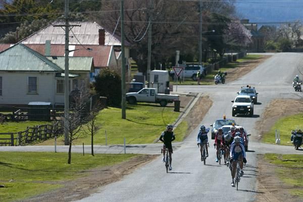 The race had split up well before the climb at Poatina and by the time it hit Bothwell riders were content just to go the distance.