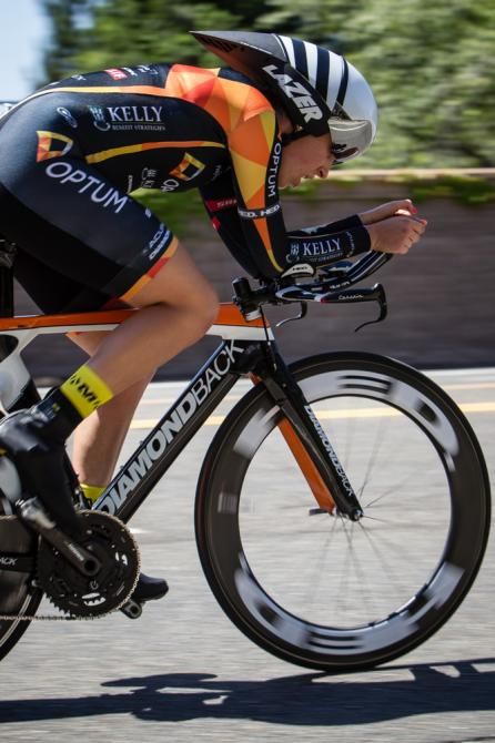 Brianna Walle (Optum) battles for second place