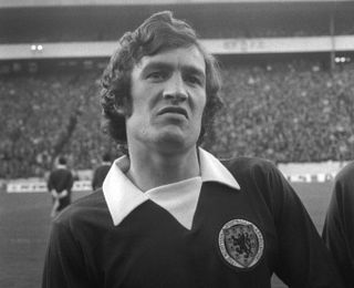 Scotland defender Sandy Jardine pictured in 1974