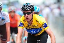 Race leader Bradley Wiggins (Sky Procycling)