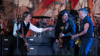 Paul McCartney, Dave Gorhl and Bruce Springsteen