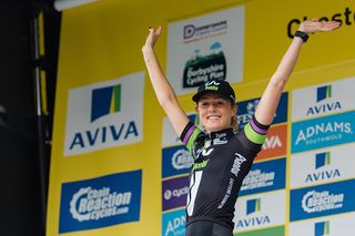 Floortje Mackaij (Liv Plantur) retains the best young rider jersey after Aviva Women's Tour 2016 - Stage 3