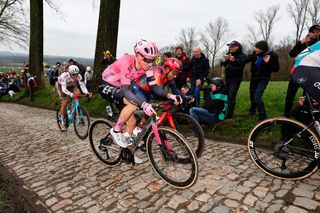 Neilson Powless during the 2023 Tour of Flanders