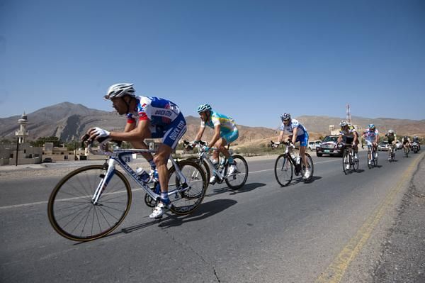 Kevin Van Impe (Quick Step) leads the break.