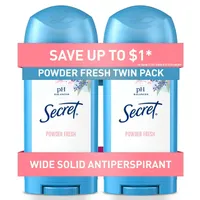Secret Solid Antiperspirant Deodorant, 2-Pack