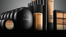 A selection of MAC cosmetics beauty products