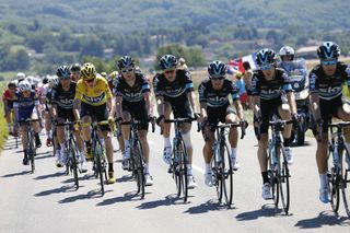 Chris Froome and Team Sky during 2016 Tour de France