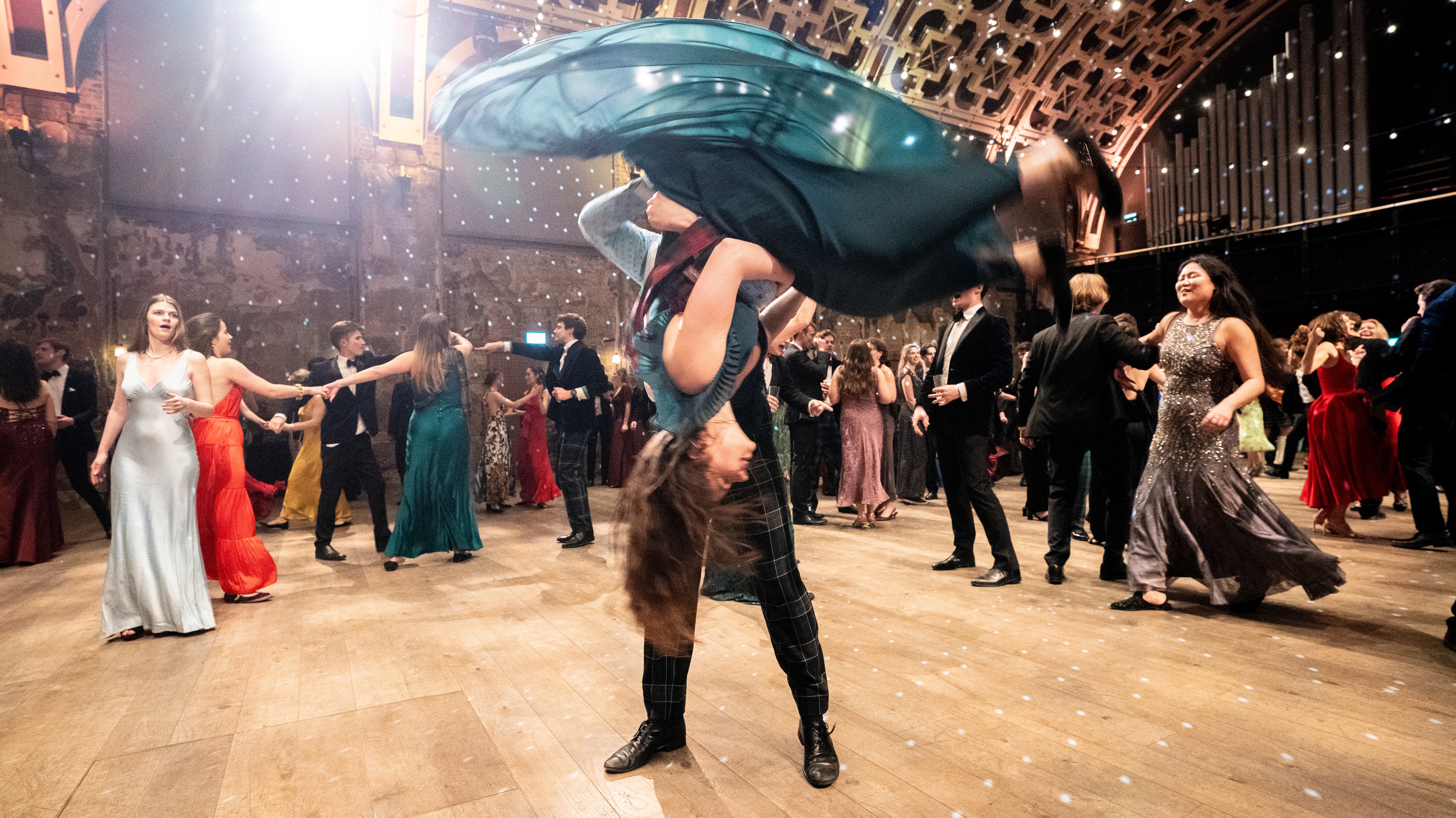 A man and a woman Scottish reeling 
