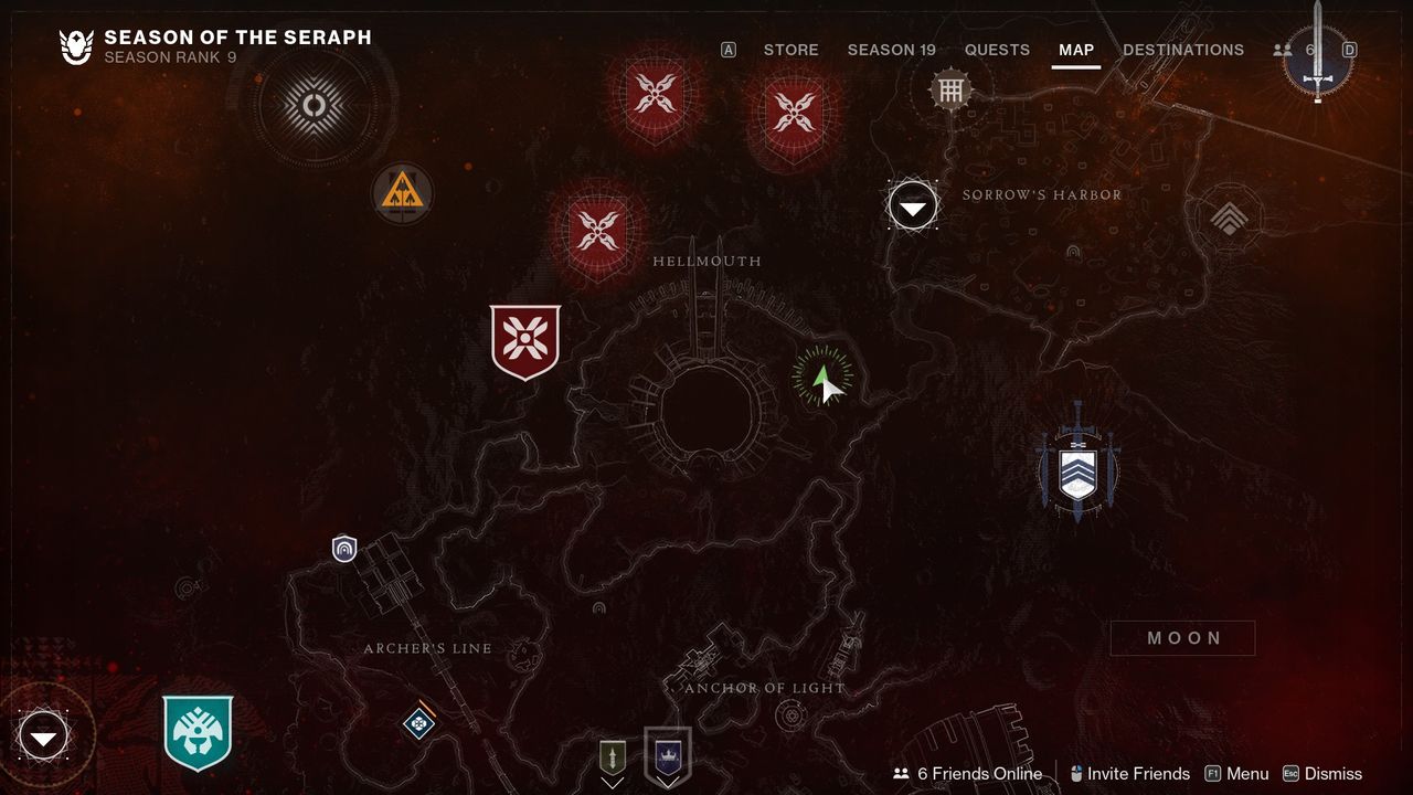 Destiny 2 Override Frequency location in Hellmouth