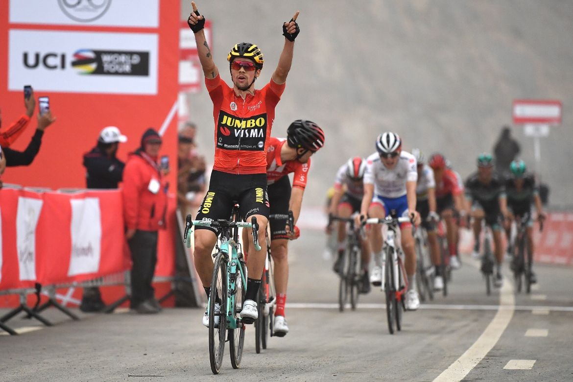 Primoz Roglic (Jumbo-Visma) distanced his overall rivals at the finish