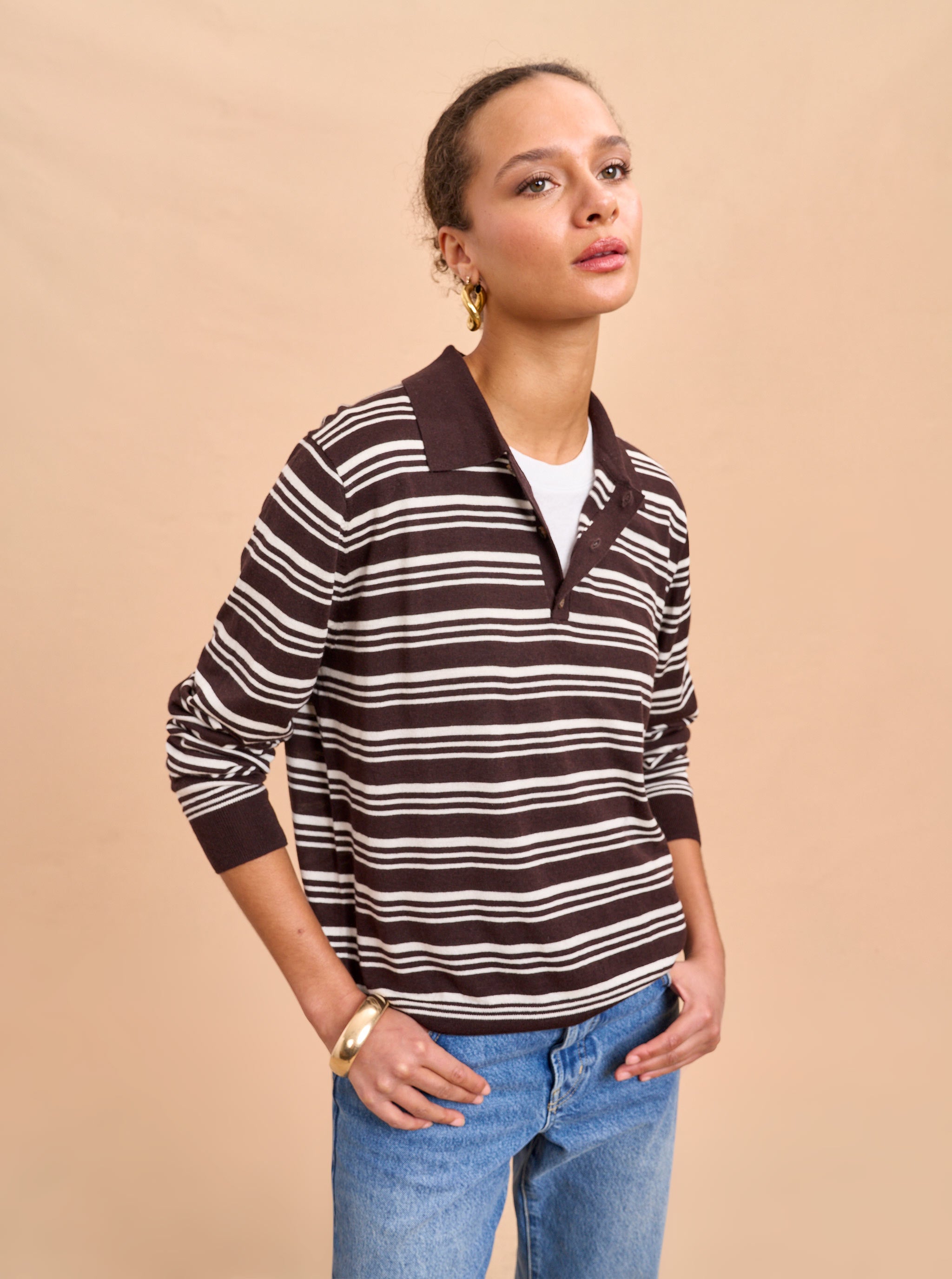 Striped Ben Polo
