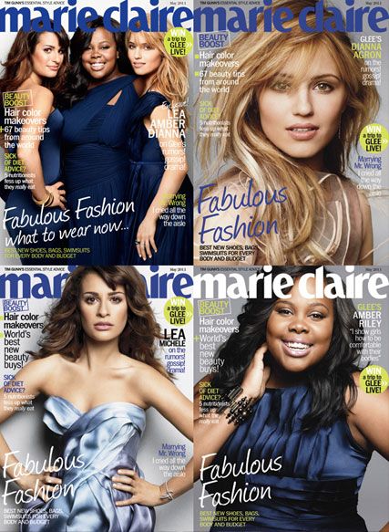 Marie Claire Glee - PICS! The Glee girls? gorgeous Marie Claire cover - Glee - Cover - Marie Claire - Marie Claire US