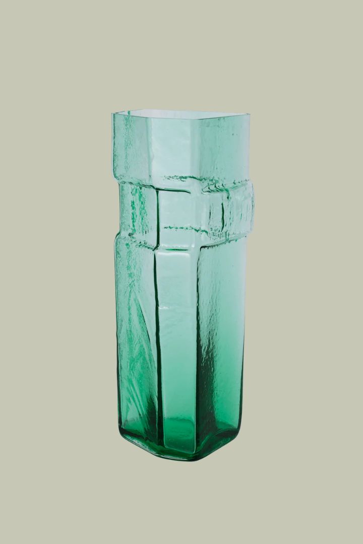 Ferm Living Large Muro Glass in Recycled Green.