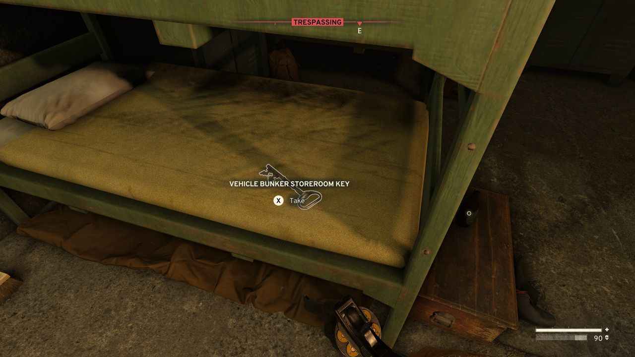 Atomfall atomic battery locations - Vehicle storeroom key