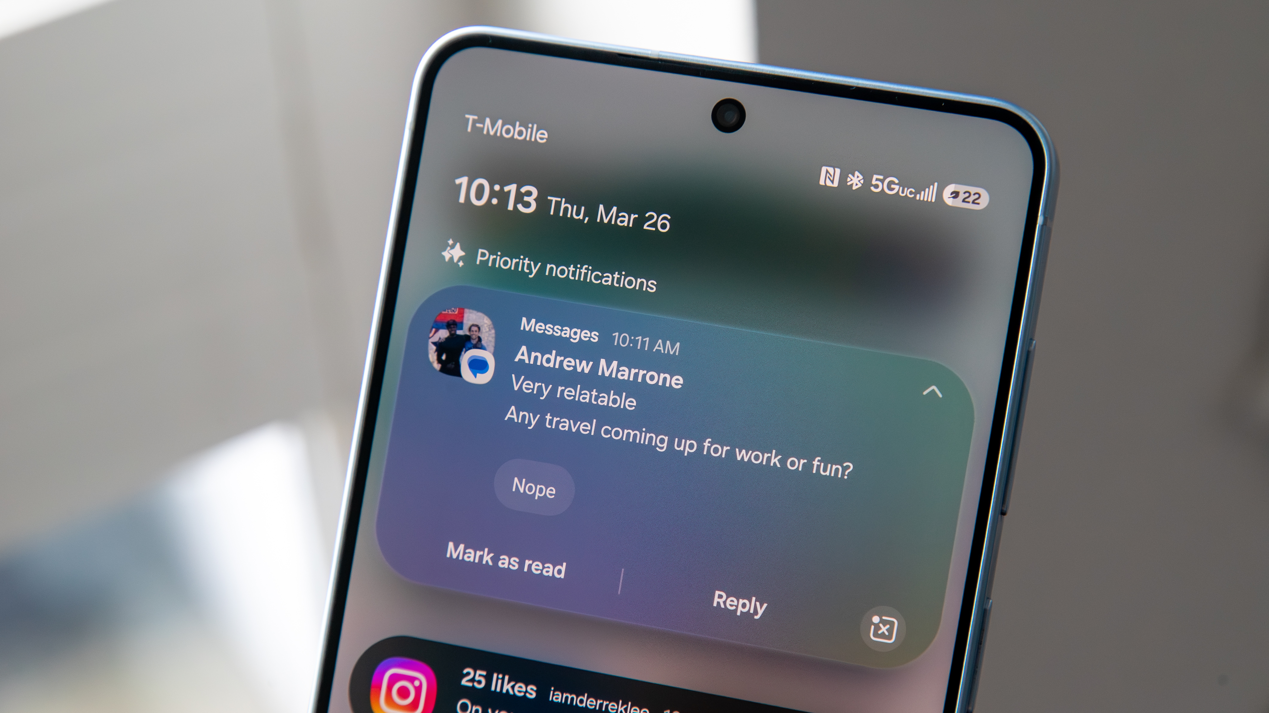 Galaxy S26 Plus AI priority notification