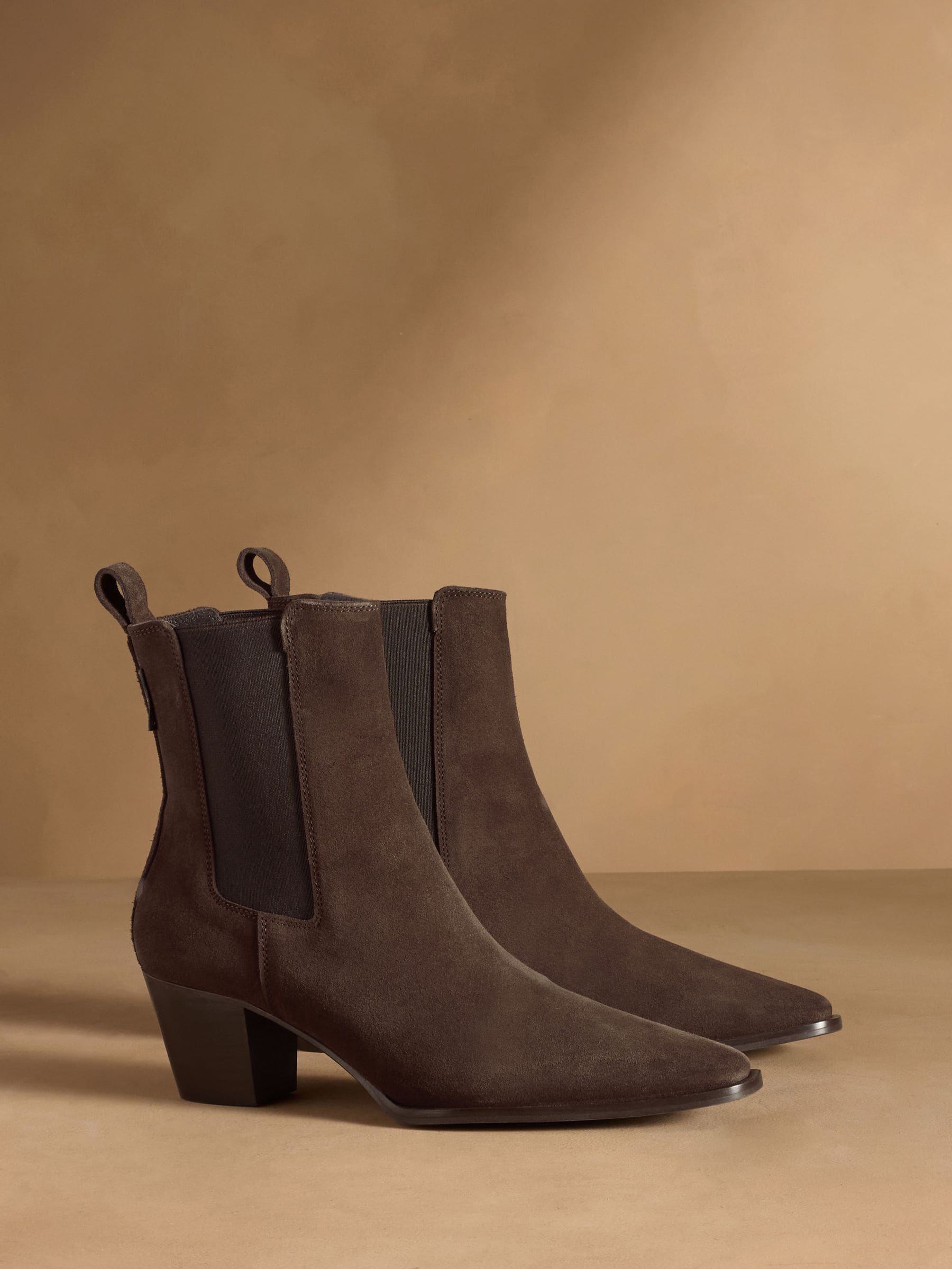 Russell &amp;amp; Bromley Brown Calle Western Chelsea Boots - Size 3 Eu 36