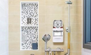 shower with speakers