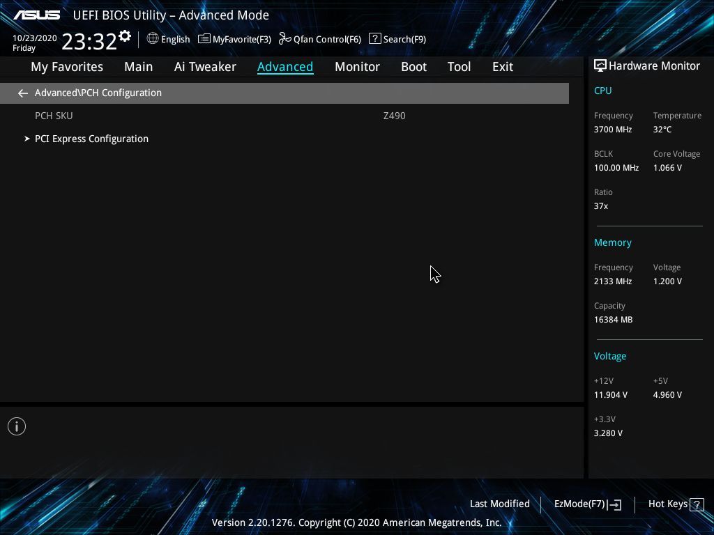 Asus Prime Z490M-Plus BIOS
