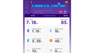 The Jawbone UP app is comprehensive