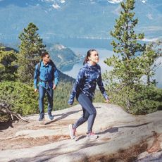 People hiking through the wilderness