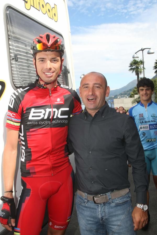 Italy's last two world champions, Alessandro Ballan (BMC) and current national coach Paolo Bettini