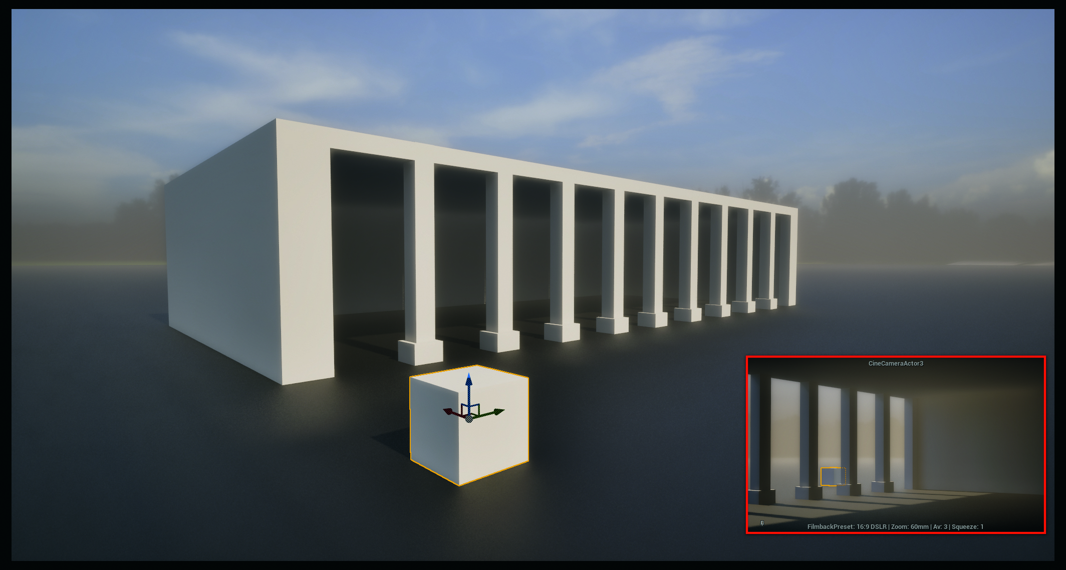 A 3D model of a building