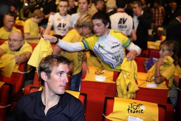 Andy Schleck at the 2013 Tour de France presentation