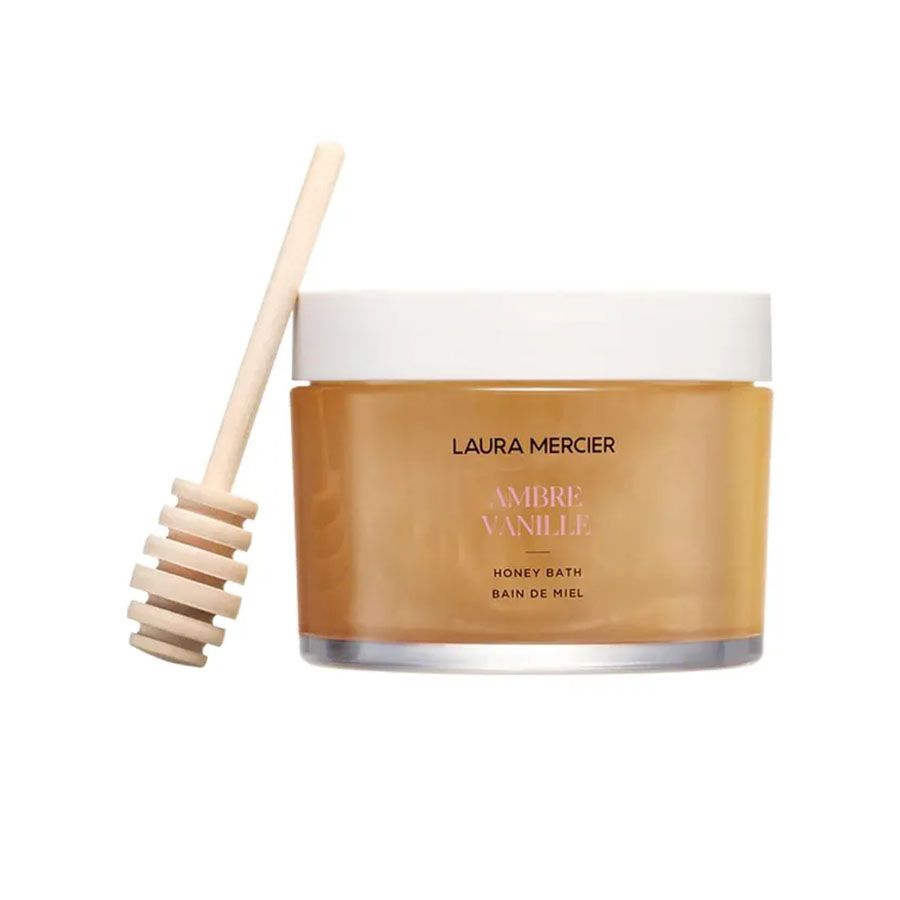 Laura Mercier Honey Bath, Foaming Bubble Bath, Long-Lasting Hydration, Helps Maintain Skin's Moisture, Provides Visible Radiance, Suitable for All Skin Types, Ambre Vanille