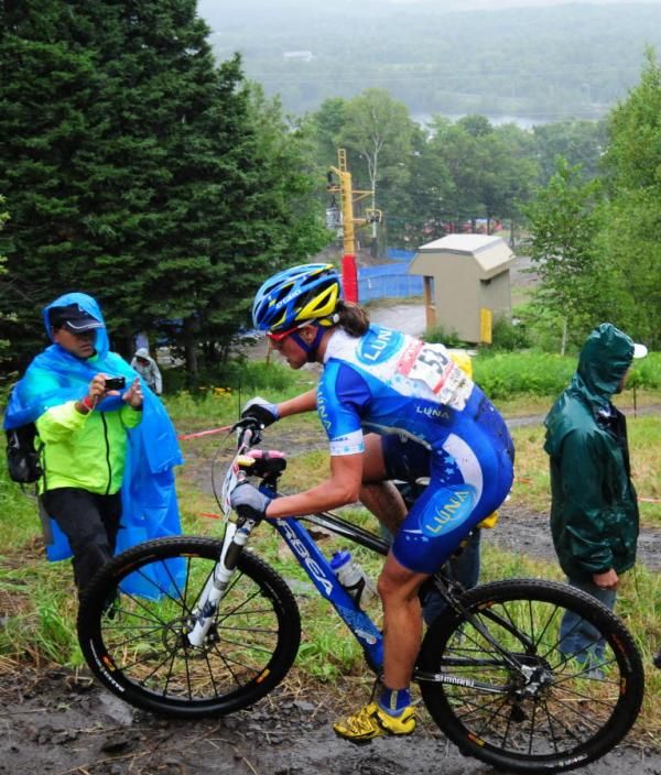 Krista Park (Sho-Air/Specialized) way behind her saddle
