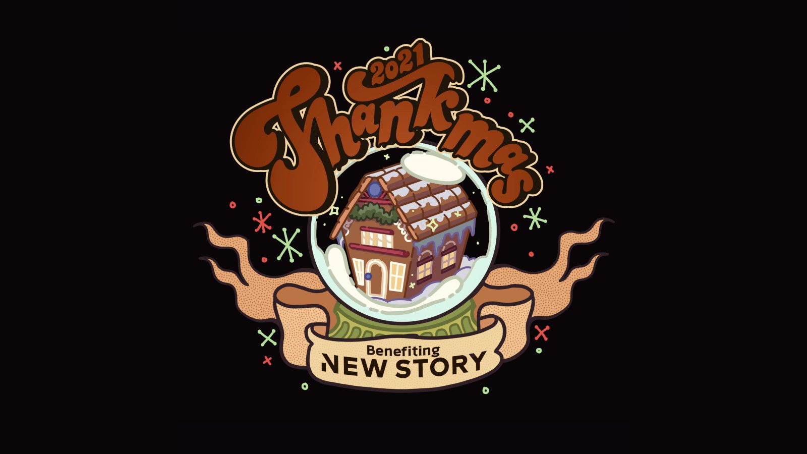 The 2021 Thankmas charity drive logo.