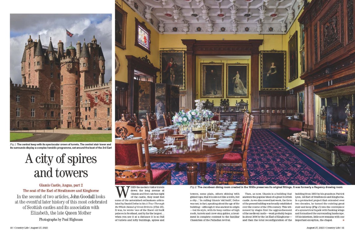 Magazine spread from Country Life 27 August 2025