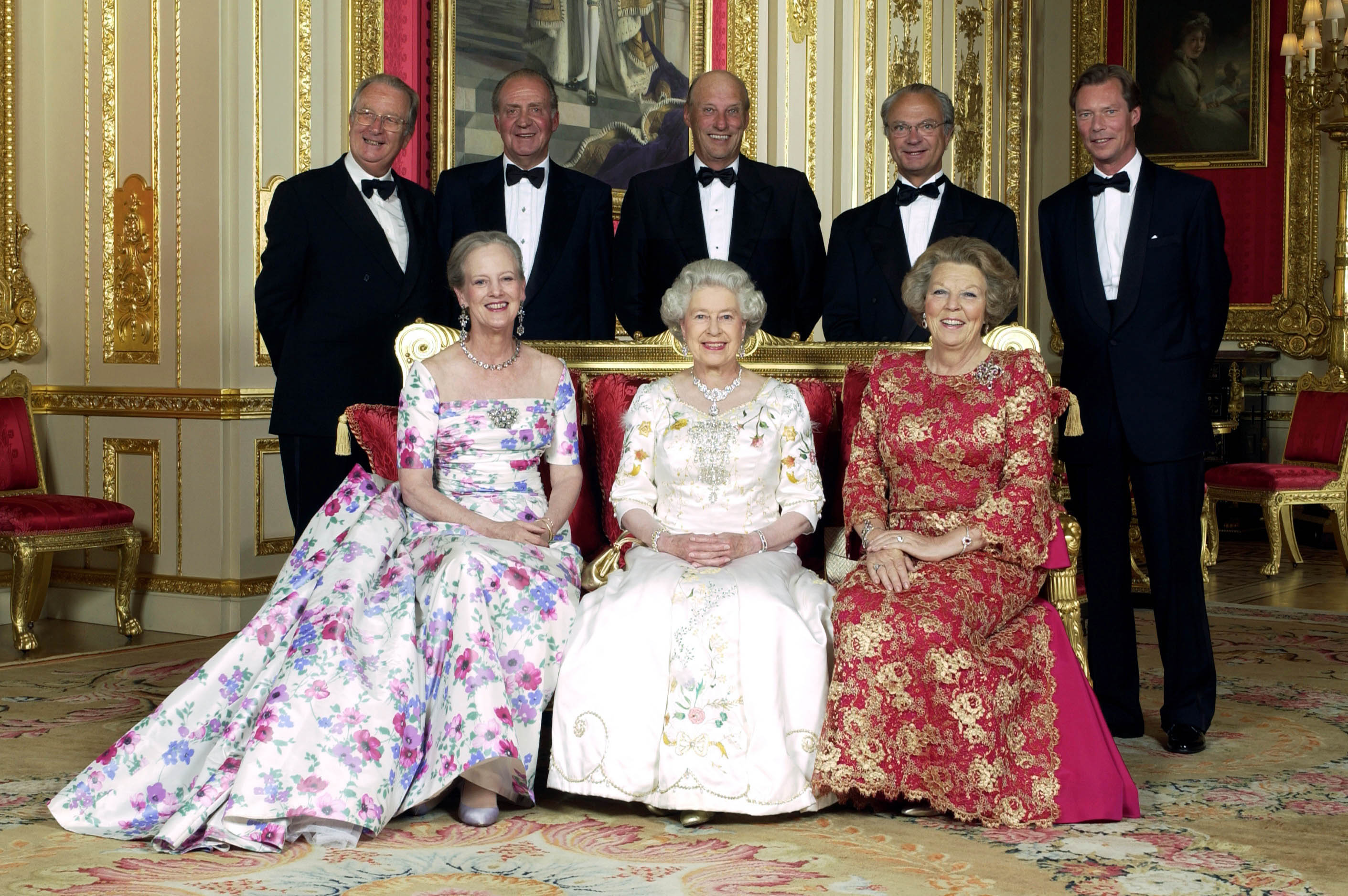 Queen Elizabeth and the reigning monarchs of Europe